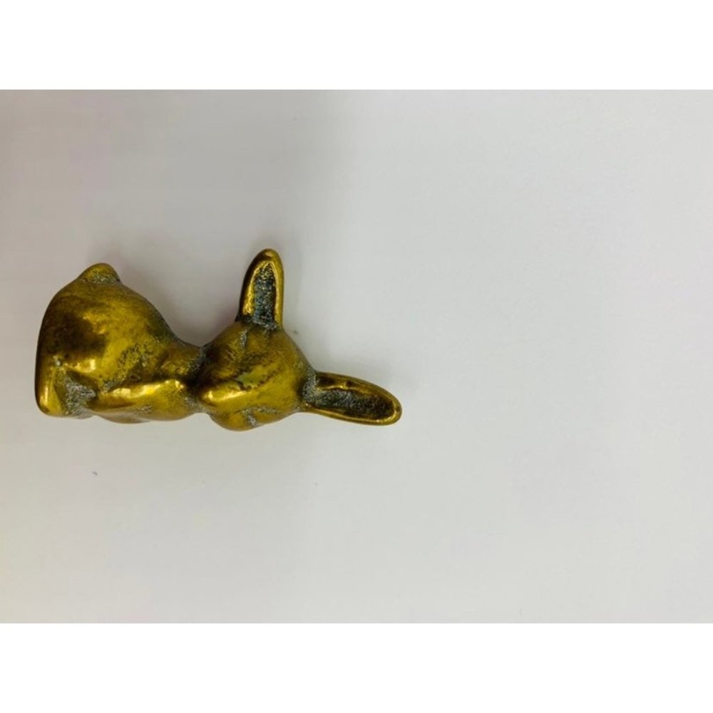 Vintage brass baby fox